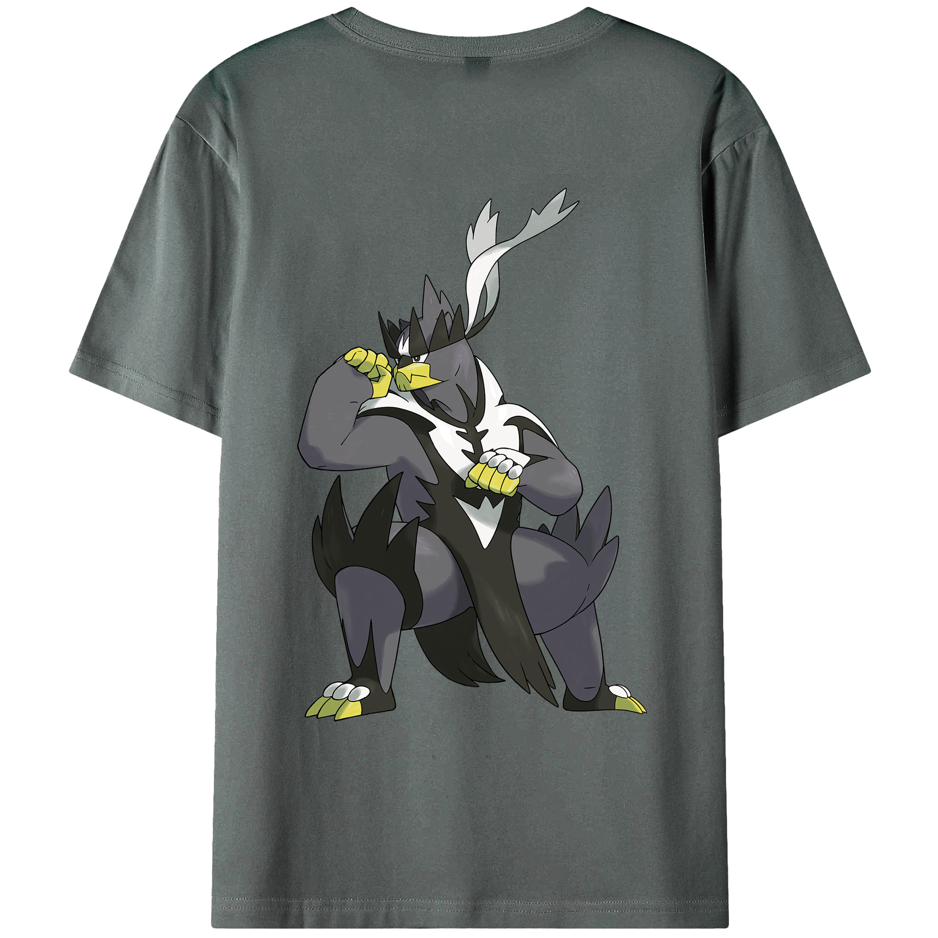 （画像用） ポケットモンスター Pokémon 綿100％ メンズ半袖Tシャツ（バックプリント） 通気性